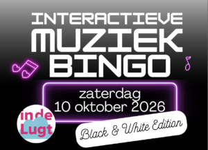 Interactieve muziekbingo met live muziek in Theater In de Lugt in Rotterdam Overschie