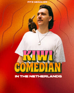 Kiwi Comedian - English Stand up Comedy in Rotterdam - Fitz Gessler